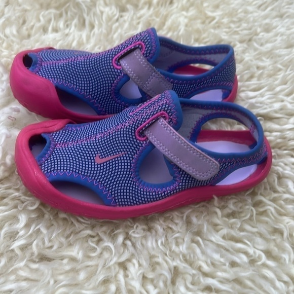 Nike Sunray Protect TD Purple Pink Sandals Toddler Girls 10 C Outdoor water shoe - Picture 4 of 7